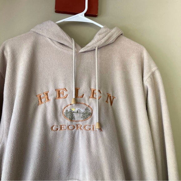 Vintage Basi Helen Georgia Hooded Pullover Sweatshirt M - Picture 4 of 7